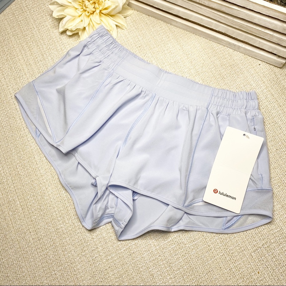 Lululemon Daydream Hotty Hot Shorts Light Blue Gym - Picture 6 of 8